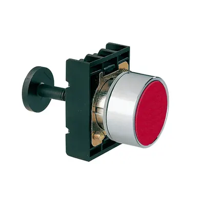 Mechanical Reset Button, Complete Unit, Diametru, Ø22mm 8lm Metal Series, Flush. Adjustable Length 0…140mm/5.5in, Red