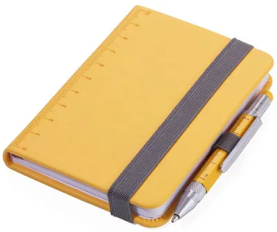 Carnet A7 Troika - Lilipad+Liliput, galben