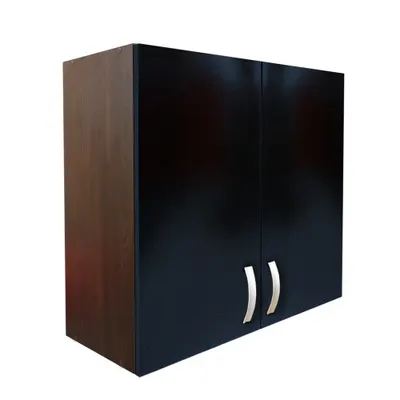 Corp superior 80 cu 2 usi cu scurgator de vase Zebra negru