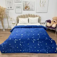 Patura Super Soft Cocolino, 200x230 cm – Rasfat absolut in zilele reci, Albastru inchis, zodiac