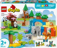 Constructor LEGO Duplo 3 в 1 - Familii de animale sălbatice (10446)