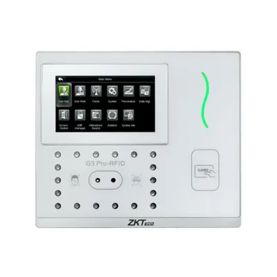 Controler de acces 3 in 1 contactless biometric IP ZKTeco GL-G3PRORF-12, ecran 4.3 inch, 600 palme, 12.000 fete, 20.000 carduri, 200.000 evenimente