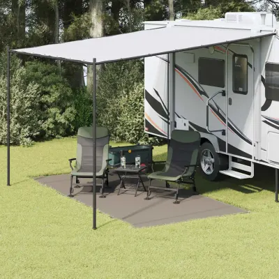 vidaXL Covoare pentru Cort Manual Gri deschis 400 x 200 cm Polietilenă