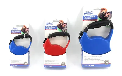 Lesa retractabila cu banda pentru caini, neagra, ergonomica, lungime 3 m, pentru caini cu greutate de pana la 60 kg