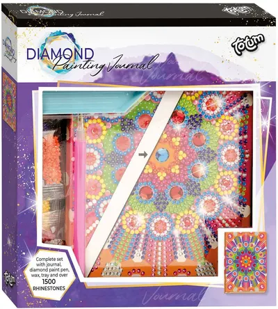 Totum Creative Set - Caiet caleidoscop cu diamante