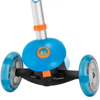 Trotineta pliabila Trunki albastru L cu ghidon reglabil, curea si husa pentru transport, greutate admisa 75 kg
