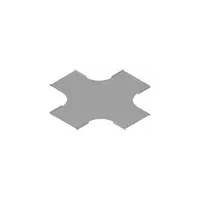 Capac piesa imbinare CRUCE pt.jgheam metalic 150x15x0,75 mm