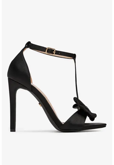Sandale cu toc Culoare Negru - Negru