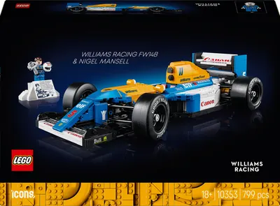 Constructor LEGO Icons Formula 1 - Williams Racing FW14B şi Nigel Mansell (10353)