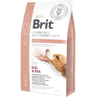 Hrana uscata pentru caini cu insuficienta renala Brit Grain Free Veterinary Diet Renal, 2 kg