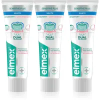 Elmex Sensitivity + Gum Strenght Whitening pasta de dinti pentru dinti sensibili 3x75 ml
