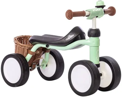 Bicicletă cu 4 roți Puky - Pukylino Bundle, verde pastel