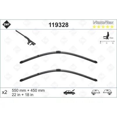 Lamela stergator SWF 119328