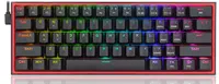 Tastatură mecanică Redragon - Fizz K617-RGB, Red, RGB, neagră