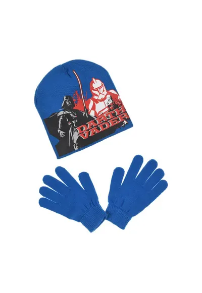Set si manusi Star Wars - albastru - acril
