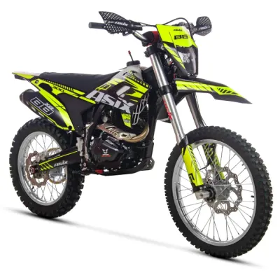 Motocicleta Cross Enduro Asix XB88 A3, 250cc, roti 21 18 , culoare negru lime, pornire electric picior