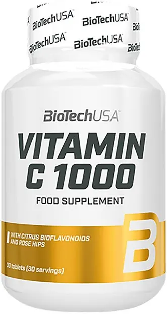 Vitamin C, 1000 mg, 30 tablete, BioTech USA