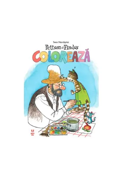Pettson și Findus: Colorează - Paperback brosat