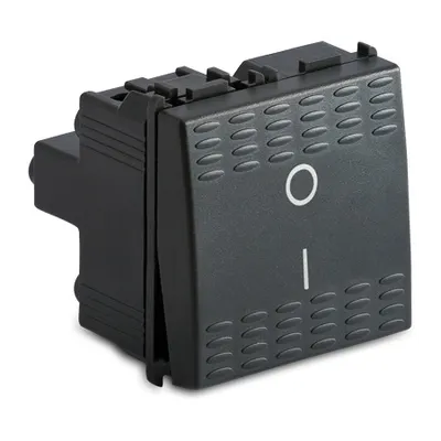 Intrerupator 2P 16AX 250V~, 2 module, gri