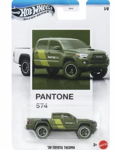 Masina metalica, Hot Wheels, Silver Series, Pantone 574, ’20 Toyota Tacoma, JKY57