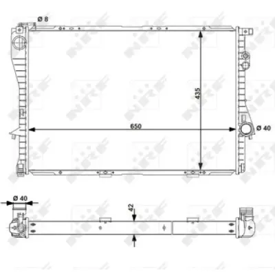 Radiator, racire motor NRF 55323