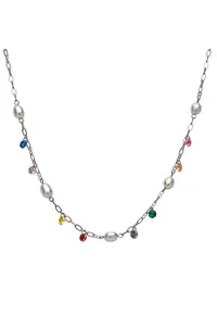 Colier Cu Perle Si Cristale Rainbow