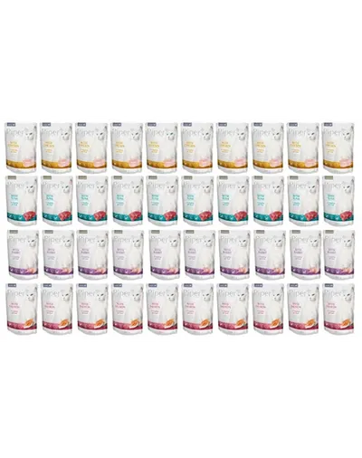 PIPER Animals Cat plicuri pentru pisici 40x100 g hrana umeda mixta