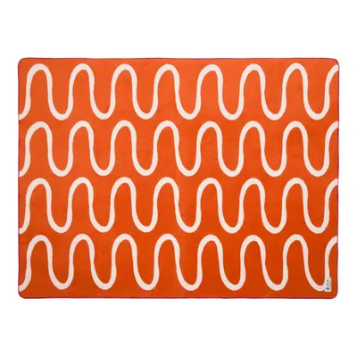 Pătură portocalie 150x200 cm Swirl – noo.ma