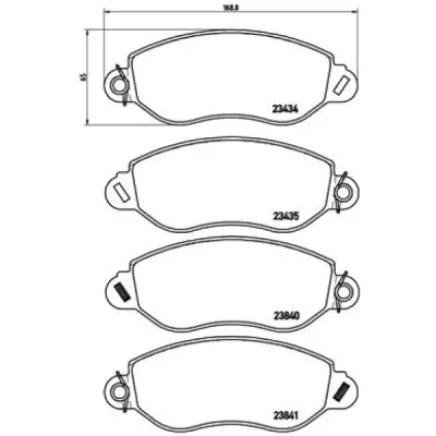 Set placute frana, frana disc BREMBO P 24 053