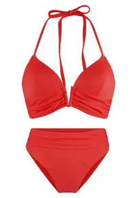 Costum de baie din doua piese - Rosu