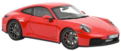 Model de colecționar NOREV Modern: Mașini - Porsche 911 Carrera 4 GTS 2025 Guards Red