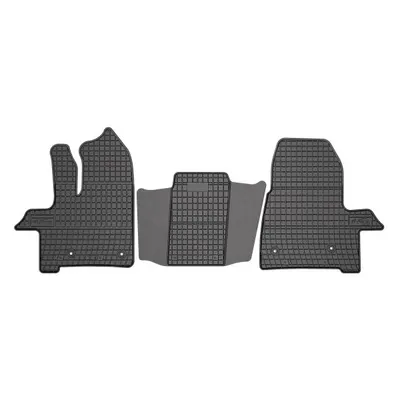 Set covorase cauciuc 3 piese BASIC, fata, negru, potrivit FORD TRANSIT CUSTOM V362 09.12-, Van, (2 per)