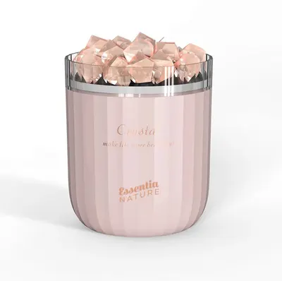 Difuzor Ultrasonic Crystal Stone 200ml Roz + Umidificator