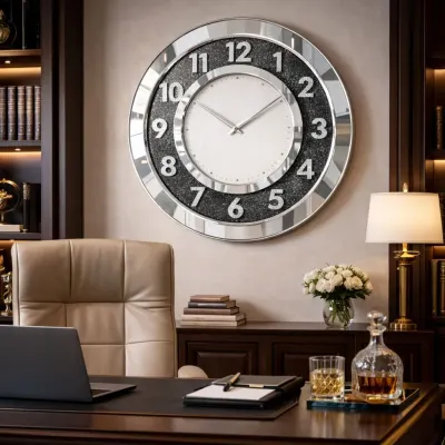 Ceas de perete mare, 50 cm, premium, design elegant, stil modern