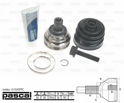Cap Planetara Spre Roata (36z 30z 59,6mm) Audi A3; Seat Altea, Altea Xl, Leon, Toledo Iii; Skoda Octavia Ii, Superb Ii, Yeti; Vw Caddy Iii, Eos, Golf Plus, Golf V, Golf Vi, Jetta Iii, Passat 1.2-3.2 D