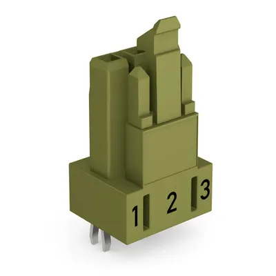 Socket for PCBs; straight; 3-pole; Cod. B