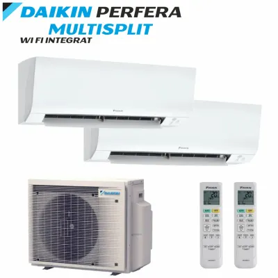Aer Condiționat Multisplit DAIKIN PERFERA - 2 Unități Interne: 7 000 BTU + 9 000 BTU A++, A+++, 14 000 BTU