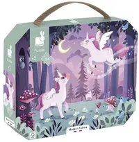 Puzzle pentru copii Janod - Unicorn, 54 piese