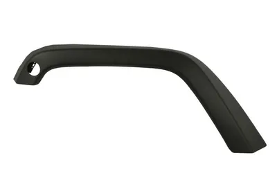 Bandou aripa fata stanga potrivit JEEP WRANGLER III JK 2006-2017 - (negru, cu o deschidere pentru indicator luminos)