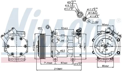 Compresor Ac Clima Renault Clio Ii, Kangoo, Kangoo Express, Megane I, Megane I Classic, Megane I Coach, Megane Scenic, Scenic I 1.6 1.6cng 1.6lpg Dupa 1998