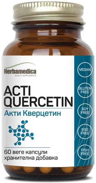 Acti Quercetin, 250 mg, 60 capsule vege, Herbamedica