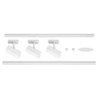 Iluminat decorativ pe sina, Melodii NOBLO SPOT, alb inclusiv trei spoturi luminoase, doua rafturi 1m, un feed-in si un conector lung,