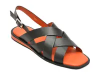 Sandale GRYXX negre, 5H282, din piele naturala