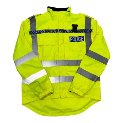 Jacheta HI-VIZ POLICE Waterproof Cycle Jacket – XL-2XL originala SH - Default Title