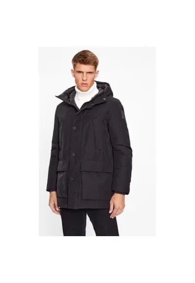 Geaca barbati - 303225414 - Poliester reciclat - Negru - Negru