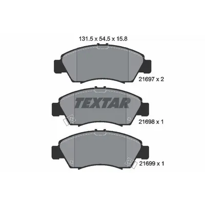 Set placute frana, frana disc TEXTAR 2169701