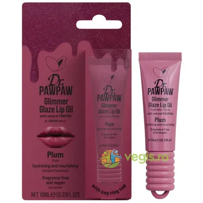 Ulei de Buze Hidratant si Hranitor cu Extract de Papaya Glimmer Glaze Plum 10ml