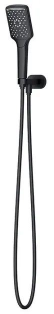 Set de dus cu racord, negru mat, Cersanit Larga