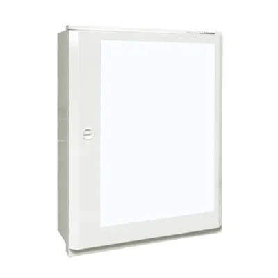 Dulap metalic incastrat 4x33UH + usa transparenta