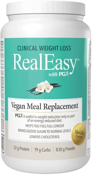 Real Easy with PGX, vanilie, 830 g, Natural Factors